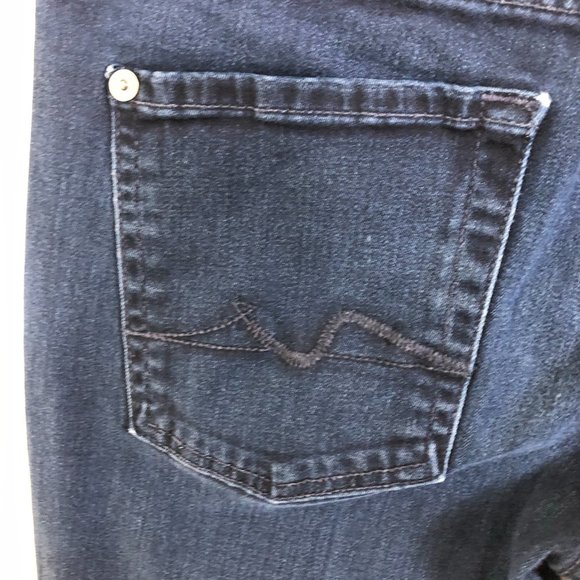 7 FOR ALL MANKIND Kimmie Dark Denim Bootcut Jeans - Picture 7 of 9